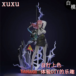 绝区零月城柳GK手办生日礼物动漫模型 14K高精度机箱摆件汽车摆件