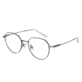 Latemon浪特梦小脸素颜眼镜女近视轻韧钛金属眼睛框镜架男潮7007