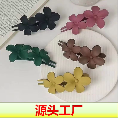 花朵鸭嘴夹盘发发夹发卡