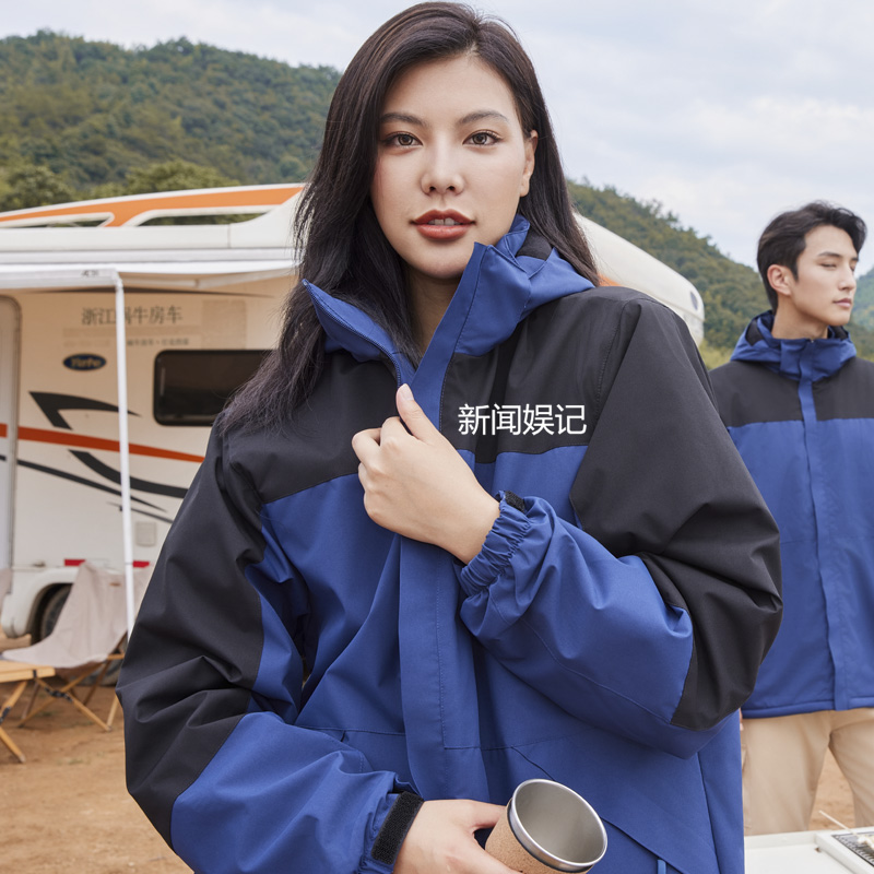 秋季防风防水冲锋衣爬山旅游男女