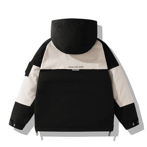 平铺 2025 标90白鸭绒连帽 工装羽绒服  986  P330 绿色图片