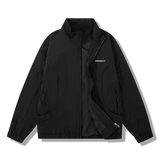 平铺2025秋装立领拉链衫外套夹克衫2501P125米白，男装夹克，电商D227