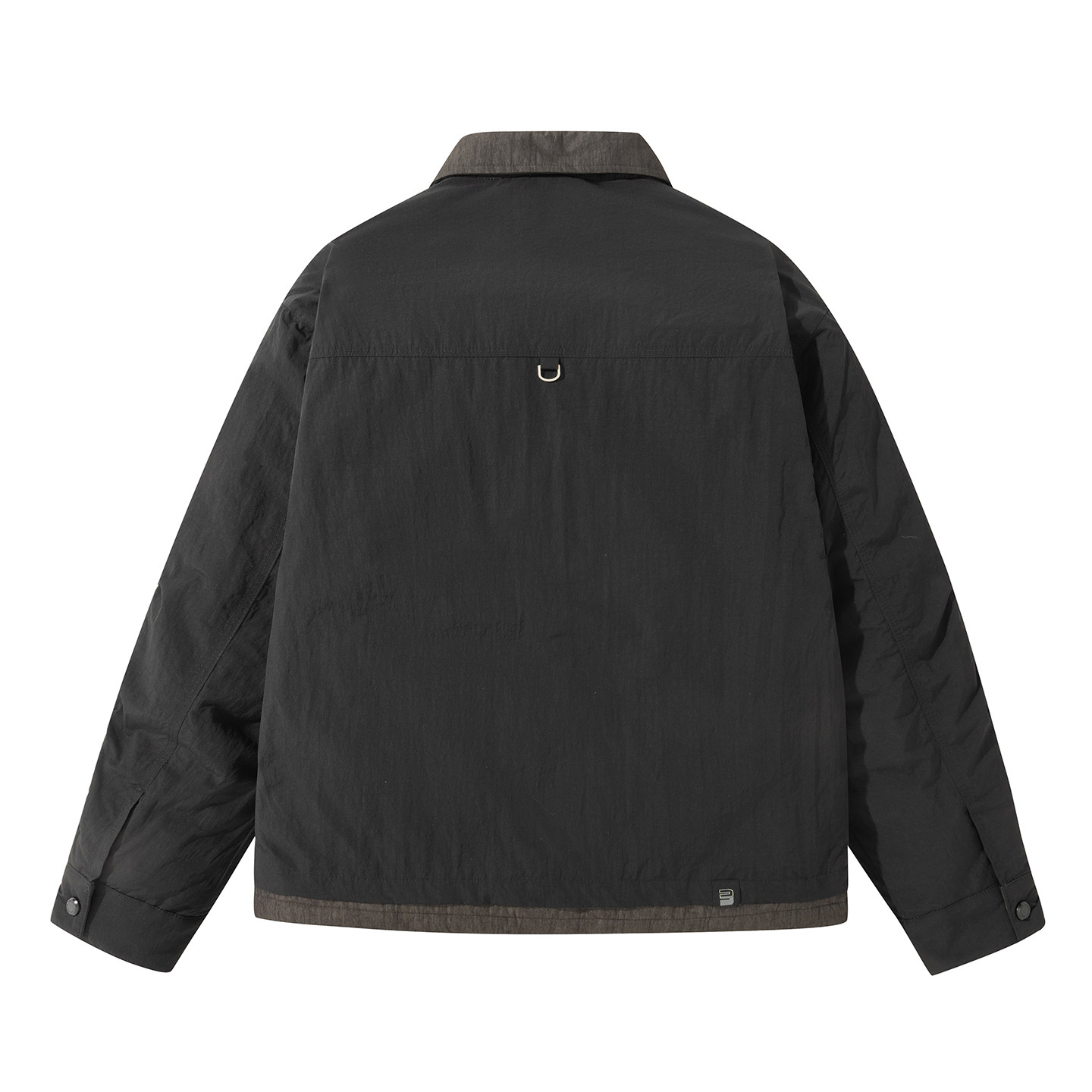 标50绒2025冬季男士白鸭绒轻薄翻领羽绒服6071P190黑色,男装羽绒服,电商D227