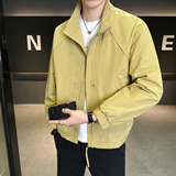 模特2026春装新款立领夹克衫882606P115黑色穿到200斤，男装夹克，电商D227