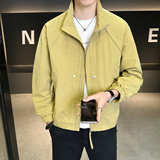 模特2026春装新款立领夹克衫882606P115黑色穿到200斤，男装夹克，电商D227