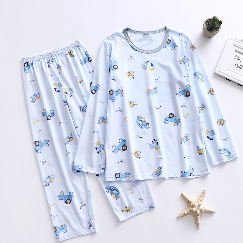 儿童睡衣纯棉春夏秋款家居服卡通