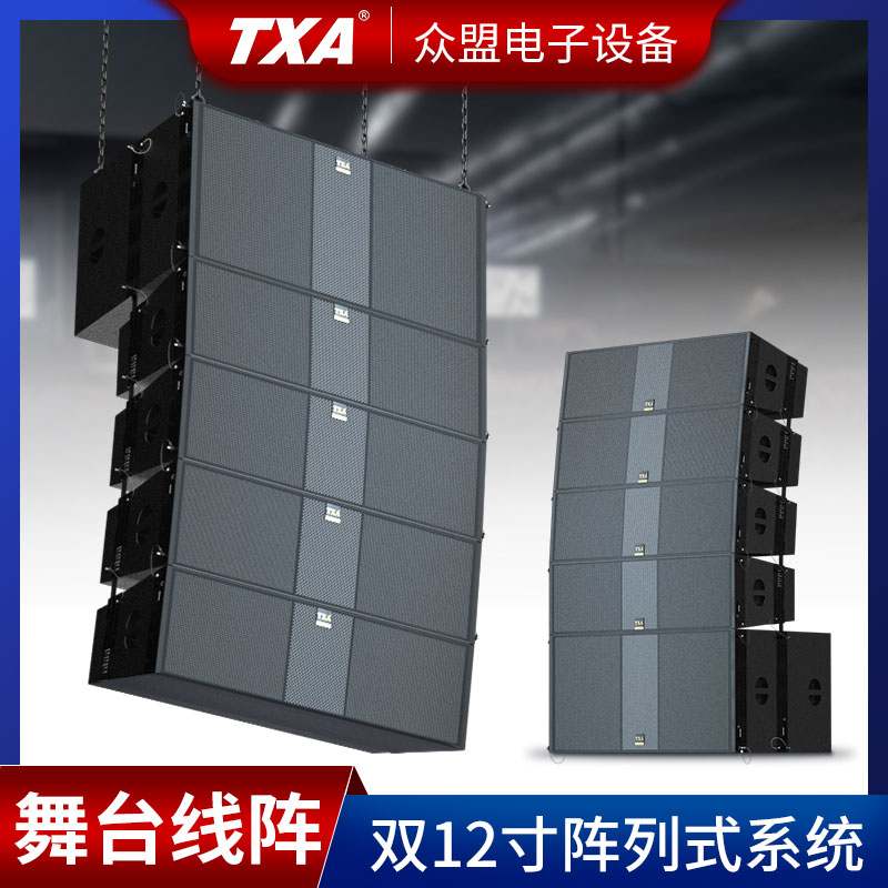 TXA（家电） DS-212双12寸专业舞台音响线阵音箱远程户外酒吧婚庆