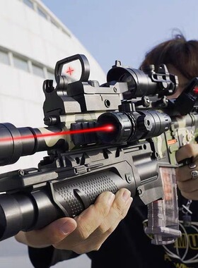 m416软弹枪电动连发儿童玩具枪男孩仿真软蛋枪狙击M4机关突击步抢