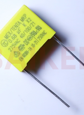 TC MEX/TENTA MKP 0.68UF K X2 275VAC 安规电容 脚距15mm 6 84K