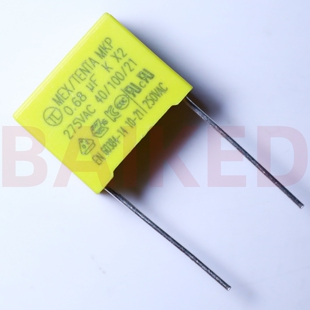 TC MEX/TENTA MKP 0.68UF K X2 275VAC 安规电容 脚距15mm 6 84K