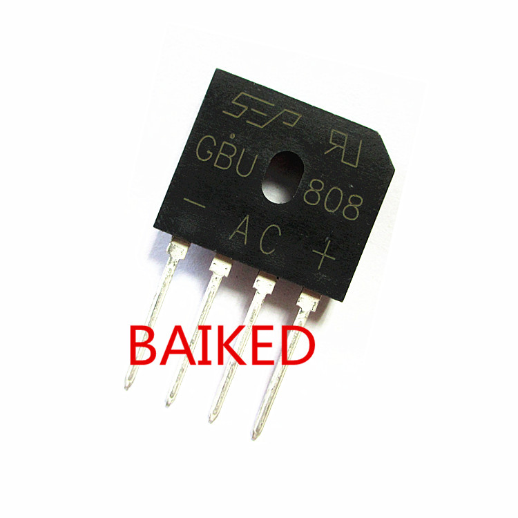 SEP GBU808 AC DIP-4 整流桥 桥堆 整流桥堆 8A 800V 整流器 扁桥