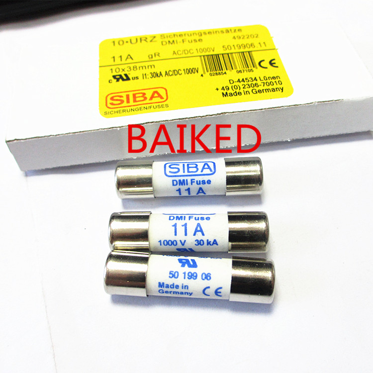 SIBA DMI FUSE 11A 1000V 30KA 50 199 06 Made in Germany CE