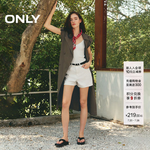 ONLY高腰A字短裤牛仔裤
