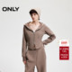 ONLY冬季 12448L001 连帽卫衣女 休闲百搭显瘦长袖 短款