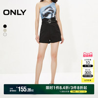 ONLY高腰A字短褲牛仔褲
