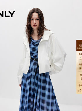 ONLY连帽抽绳宽松廓形薄款外套