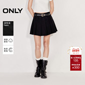 ONLY2026春季 新款 潮流淑女风显瘦显高A字百褶裙短裙牛仔半身裙女