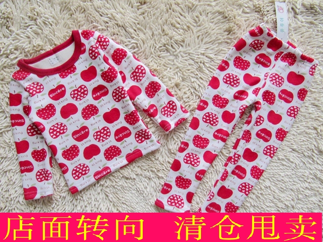 秋冬加绒卡通家居服儿童内衣
