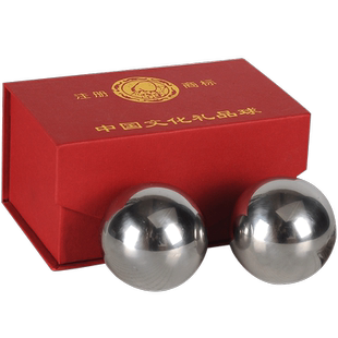 健身球手握球304不锈钢球实心保健手转球保定铁球中老年锻炼手球