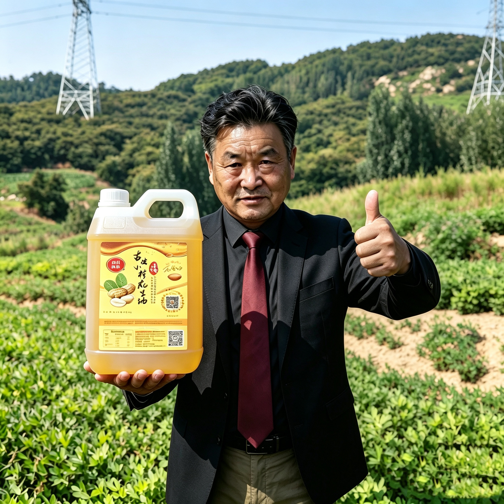 五斤净重老工艺传统物理压榨明火炒糁头道原浆精滤机过滤清澈透亮