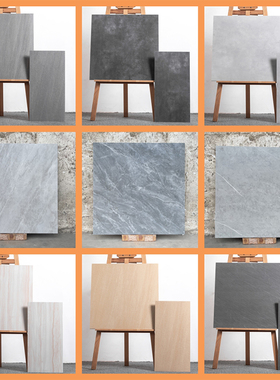 复古600x600灰色防滑水泥瓷砖仿古墙地砖背景墙卫生间厕所阳台