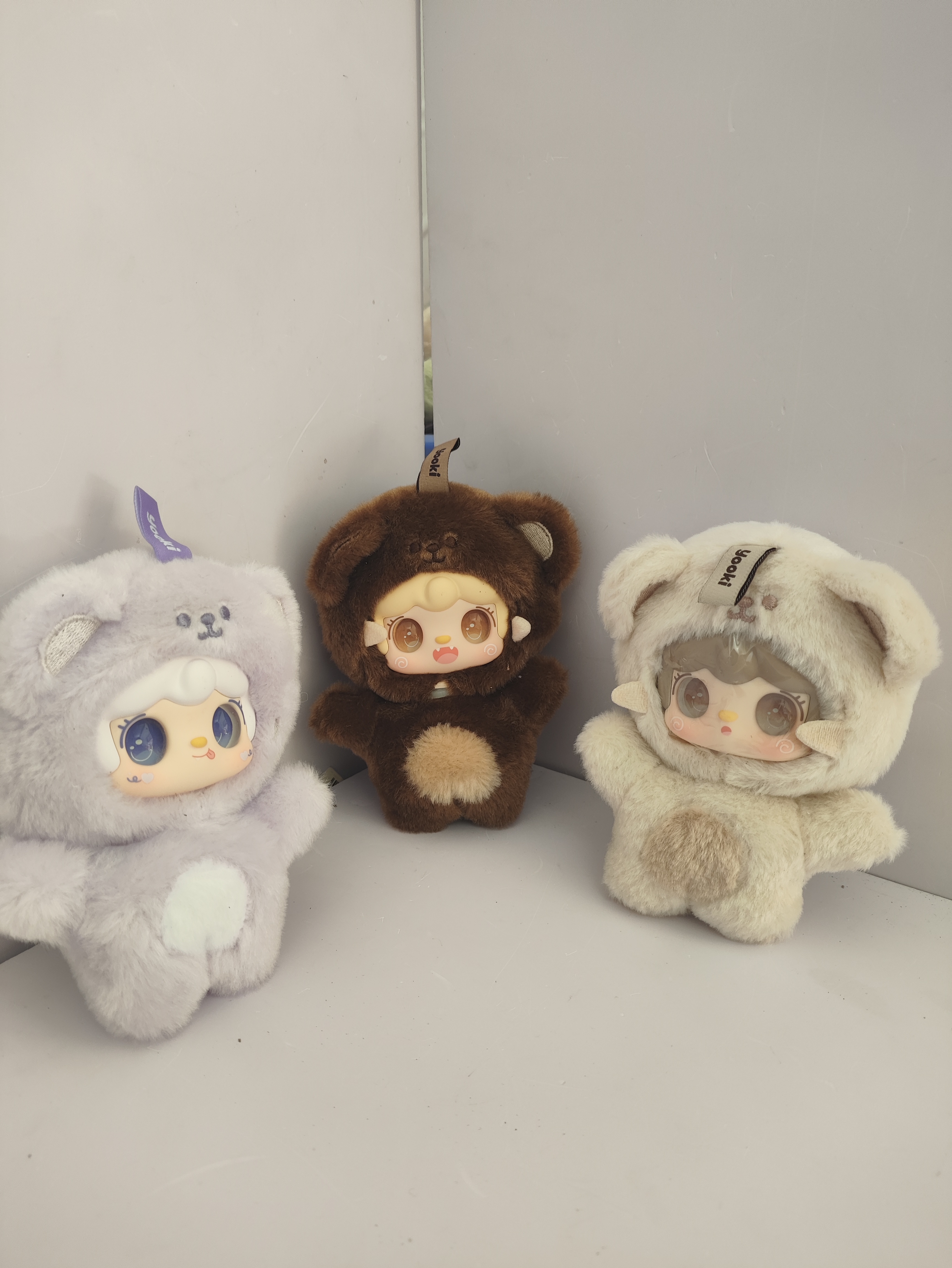 【现货】正版氧氧Yooki9代团一团小熊系列毛绒手办礼物挂件九