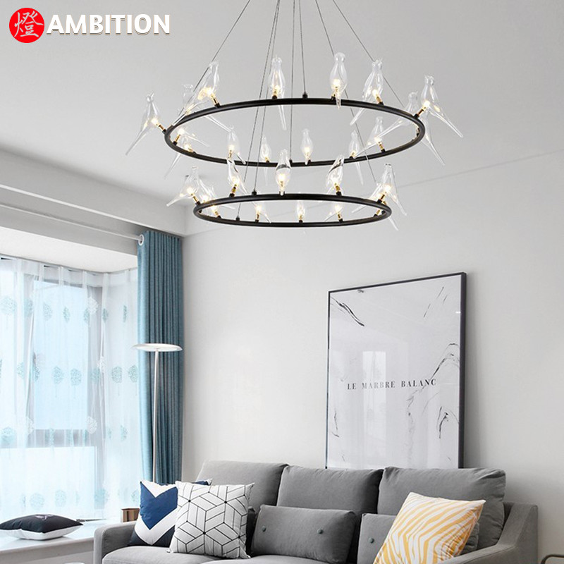 灯饰玻璃复古软装餐厅吊灯