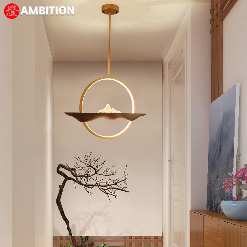 艺术餐厅古典风玄关软装书房灯