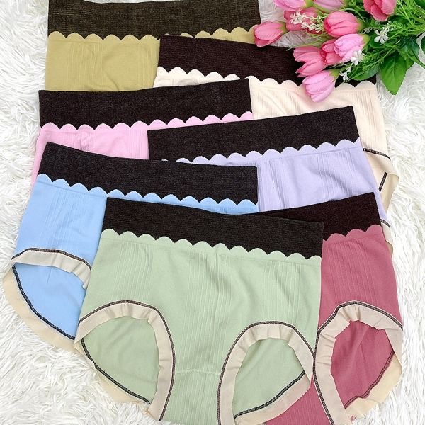 6611新款7条装简约舒适透气大包臀女士三角内裤
