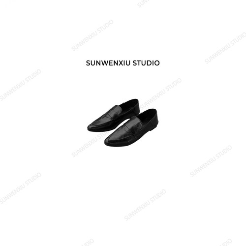 swx studio 尖头小皮鞋 人手一双平底鞋411001