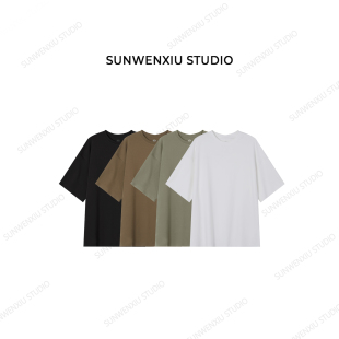 百搭经典 swx 100%新疆棉row系大版 自由T T恤2201A studio
