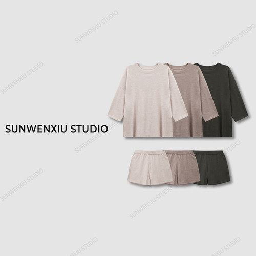 swx studio ”露思同款”随性轻薄夏日慵懒感针织套装