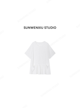 swx studio 大口袋衫 天丝亚麻日系复古休闲松弛感短袖衬衫592A