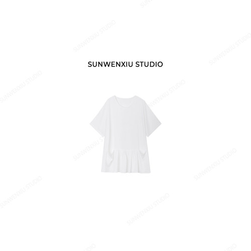 swx studio 大口袋衫 天丝亚麻日系复古休闲松弛感短袖衬衫592A