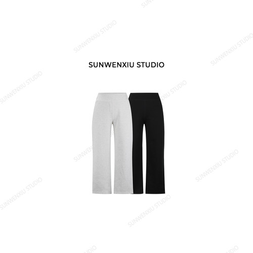 swx studio 宅女裤 高腰舒适显瘦运动九分瑜伽裤休闲裤1188A