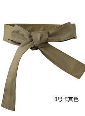 风衣腰带百搭通用束腰简约时尚装饰大衣束带布包扣聚酯纤维布带