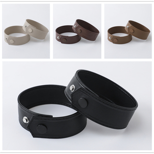 纽扣软皮袖带风衣袖手绑带束带配件装饰大衣腕带袖口束带系带收紧