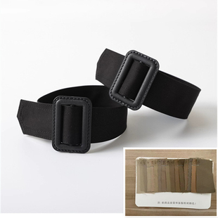 宽风衣衣袖带绑带黑扣腕带布大衣袖口束带绑带收紧装饰卡其色简约