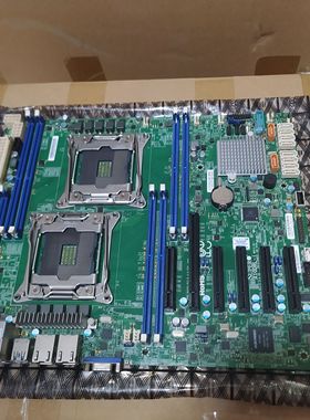 21年出厂超微x10drl-i双路x99主板带档片成色新支持V3 V4CPU现货