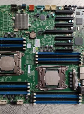 超微x10DRH-I双路x99主板 支持独显 ddr4内存 全新成色现货