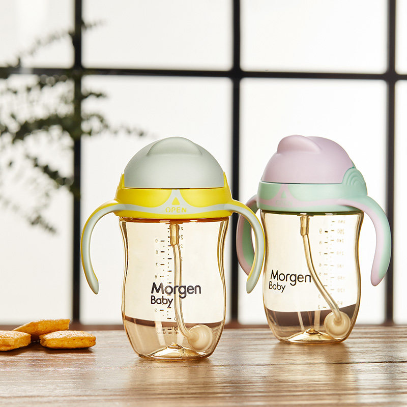 MorgenBaby宝宝学饮杯婴儿ppsu奶瓶防漏防呛吸管喝奶喝水杯六个月,婴童用品,儿童水杯,淘宝优惠券,粉丝福利购,淘宝优惠卷
