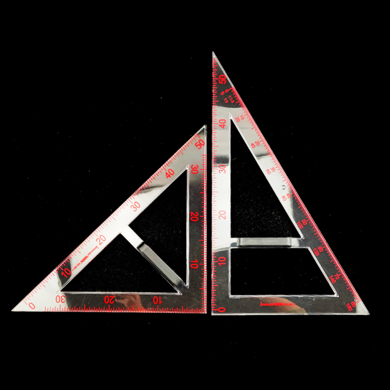 包邮 金丝猴教学三角板 带手柄透明塑料三角套尺50CM  NO:S211