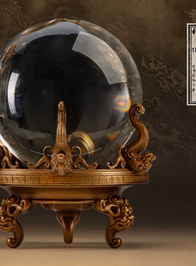 奥格瑞玛OGRM遇见龙王水晶球摆件