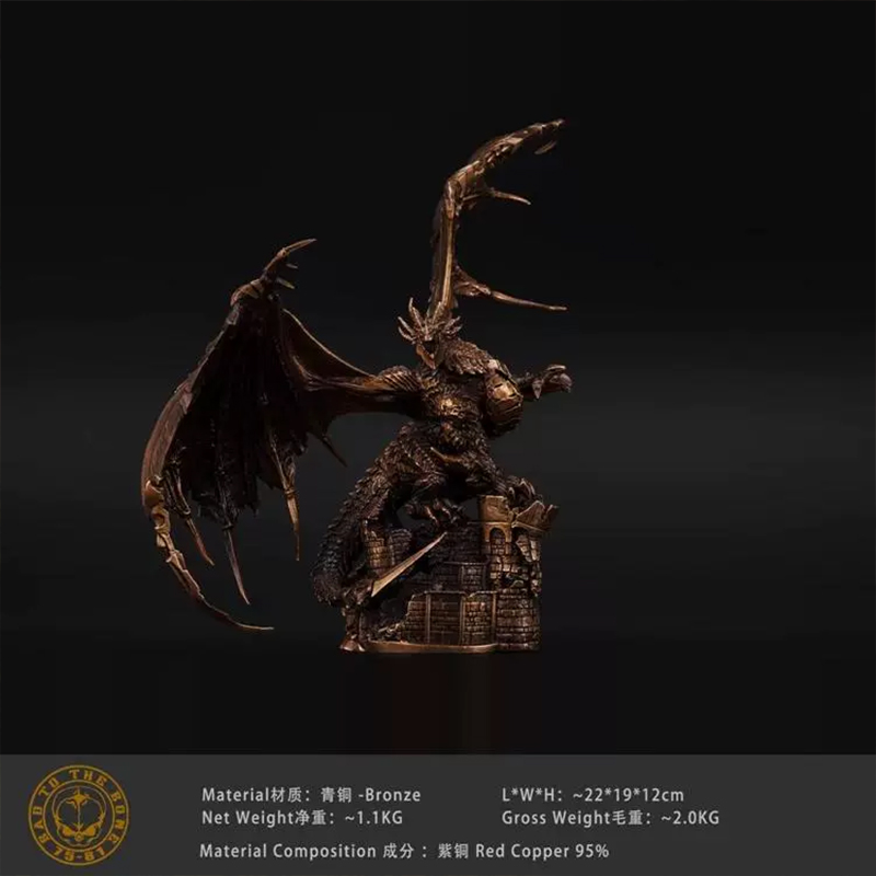 奥格瑞玛魔兽世界青铜摆件