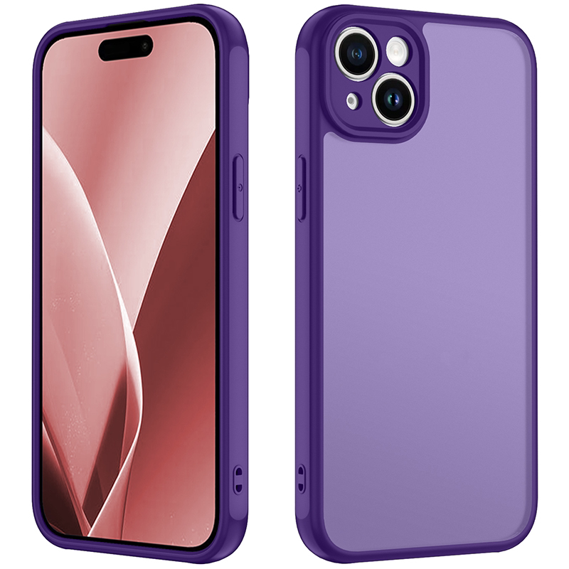 跨境外贸热卖款适用于iPhone14 Plus/15 Plus肤感手机壳 抗黄耐磨防刮防磨磨砂防滑