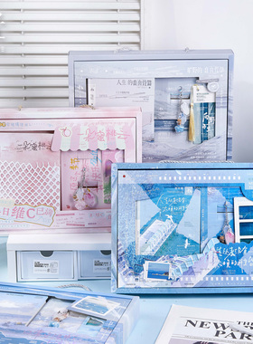 拾光新款36k文具套装礼盒加厚不渗墨创意笔记本套装圣诞生日礼物