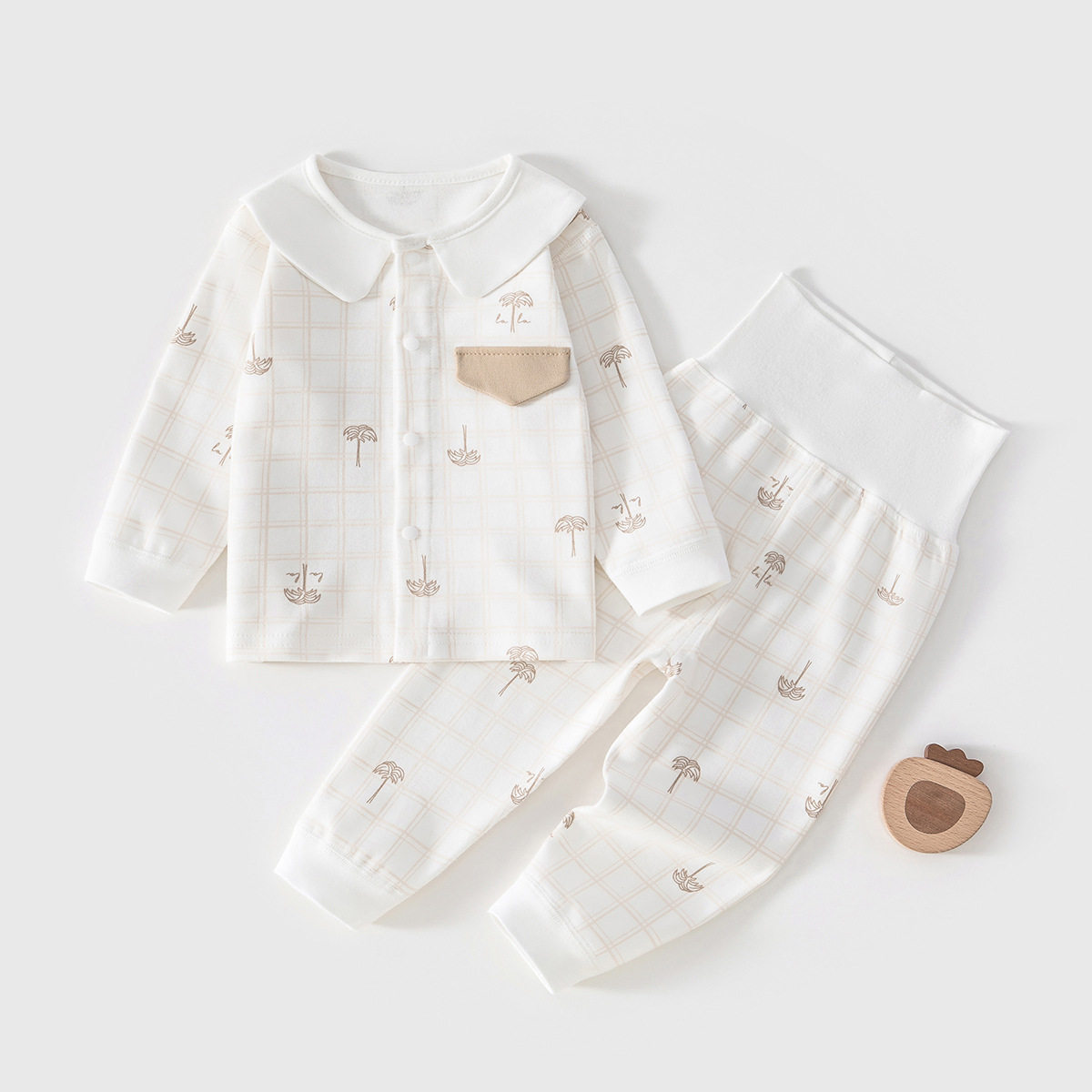 0-3岁婴儿分体衣服秋冬宝宝外套新生儿衣服家居服哈衣爬服满月服