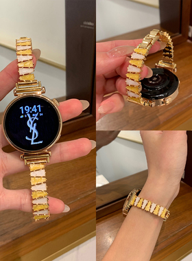 适用华为gt5/6表带不规则彩色滴胶watch5pro/gt4/3/2轻奢手镯腕带