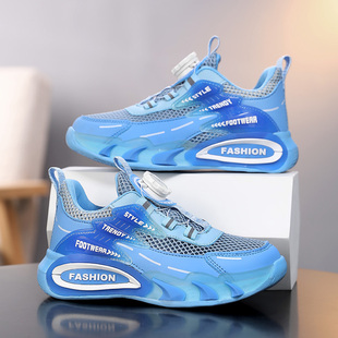 CEO  ABC男童鞋2026夏季薄款单网透气儿童运动鞋软底中大童跑步鞋