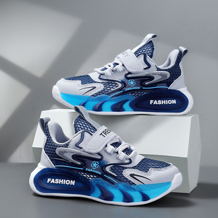 CEO  ABC男童鞋2026夏季薄款单网透气儿童运动鞋帅气中大童跑步鞋